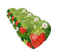 Strawberry and flower Car Air Freshener Cards for Women Men 4 Pack Cute Car Accessories Long Lasting Scent Car Diffuser Hanging Auto Aromatherapy Tablets Car Fresheners Gifts