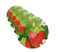 Strawberry and flower Car Air Freshener Cards for Women Men 4 Pack Cute Car Accessories Long Lasting Scent Car Diffuser Hanging Auto Aromatherapy Tablets Car Fresheners Gifts