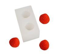 Strawberry Baking Mold - 3D Silicone Strawberry Shape Dessert Molds Soft Texture Cute Fruit Design | Cake Mold Pastry Chocolate Jelly Mousse Baking Accessories