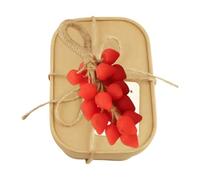 Strawberry Bath Soap, Handmade Facial Cleanser, 3.2 Inch Natural Bar with Fruit Shape, Moisturising Skin Wash, Decorative Guest Soap with Sweet Scent, Hygiene Essential for Home and Travel