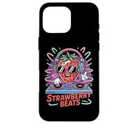 Strawberry Beats Dj Fun Music Party Vibes Case for iPhone 16 Pro Max
