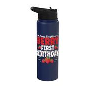 Strawberry Birthday It's My Daughter's Berry First Birthday Stainless Steel Insulated Water Bottle