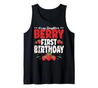 Strawberry Birthday It's My Daughter's Berry First Birthday Tank Top