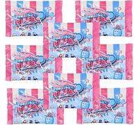 Strawberry & Blue Raspberry Bubblegum Bites 40g - Chewy Fruit Flavoured Bubble Gum Pieces - Sweet Candy Snack Pack - Novelty Gum Sweets - Crcd (16 x Bags)