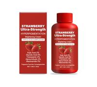Strawberry Brightening Body Cream with Vitamin E - Ultra Moisturizing Cream to Smooth Rough & Bumpy Skin, Improve Uneven Texture & Tone, Nourishing Formula for Silky Soft Skin All Over (1)