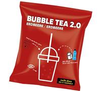 Strawberry Bubble Tea 2.0 - Instant Bubble Tea in Bag with Straws, Easy Preparation, With Milk or Water, Perfect for On the Go, Recyclable, Intense Taste