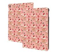 Strawberry Cake 1 Print Compatible with ipad 9th/8th/7th Generation Case Cover, Tablet Cases Compatible with ipad Case 10.2 Inch, Auto Wake/Sleep, Folio Stand