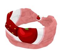 Strawberry Cherry Pink Wide Headbands for Women Elastic Head Bands Non Slip Hairband Turban Headband for Workout Yoga Sport Running