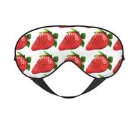 Strawberry Clipart Night Mask Soft Reversible Eye Cover Adjustable Strap Light Blocking Comfortable Rest