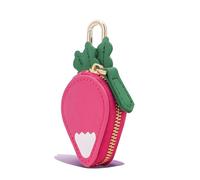 Strawberry Coin Purse Keychain Mini Y2K Leather Fruit Peach Lemon Keychain Bag Charms for Handbags Backpack for Women, U：red Carrot, Large