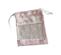 Strawberry Cosmetic Bag Drawstring Makeup Bag Musical Notes Storage Pouches Drawstring Pocket for Travel and Home Use Strawberry Storage