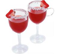 Strawberry Daiquiri Cocktail Earrings - Mixed Up Dolly