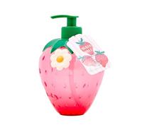 Strawberry Decor Hand Soap Dispenser: Simple Pleasures Strawberry Shaped Bottle with Scented Liquid Soap - Decorative Hand Pump Refillable Soap Dispensers for Kitchen and Bathroom