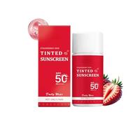 Strawberry Dew Tinted Sunscreen SPF 50+ PA++++ - Broad Spectrum, Water-Resistant, Hydrating Formula with Niacinamide & Hyaluronic Acid, Lightweight Natural Finish (1pcs)