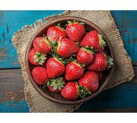 Strawberry Diamond Art Kits Adults, 5D Fruit Diamond Painting Kits for Adults Beginner, DIY Square Drill Crystal Art Embroidery Cross Stitch Pictures for Home Decor, Gifts for Women 40x30cm L0-485