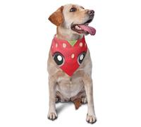 Strawberry Dog Bandana Pet Scarf Accessories for Small Medium Dogs Cats Photo Prop, Triangle Pet Bandanas Adjustable Puppy Bib Washable Dog Kerchief Puppy Neckerchief