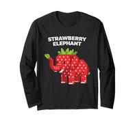 Strawberry Elephant Italian Brainrot Meme Back to School Long Sleeve T-Shirt