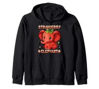 Strawberry Elephant Italian Brainrot Zip Hoodie