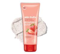 Strawberry Face & Body Scrub - 200g | For Blackhead Removal, Oil Control & Blemish Reduction | Enriched with Vitamin C | Gentle Exfoliating Scrub | 100% Vegan & Suitable for All Skin Types