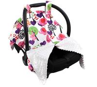 Strawberry Farms Deluxe Baby Car Seat Cover Canopy and Nursing Cover 2 in 1 Elephant and Giraffe