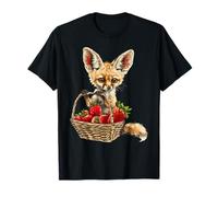 Strawberry Fennec Fox Wildlife Animal Fruit Animal Lovers T-Shirt