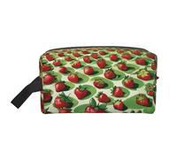 Strawberry Fields 01 Print Toiletry Bag for Women Men Travel Makeup Bag Large Capacity Cosmetic Storage Bag Pouch