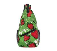 Strawberry Fields 02 Crossbody Sling Bag Crossbody Shoulder Chest Bag Shoulder Strap Waist Fanny Pack Men Women