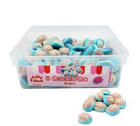 Strawberry Flavour Gummies with Jelly Filled Brains Sweets Tub 780g