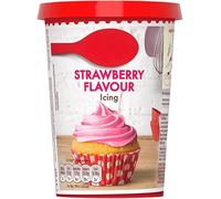 Strawberry Flavour Icing 400g, Ready-to-Use Creamy Frosting for Cakes, Cupcakes, Muffins & Desserts - Smooth, Delicious, Easy-to-Spread Strawberry Topping Ideal for Baking Lovers