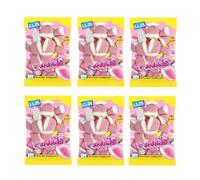 Strawberry Flavoured Chewy Sweets Bag 90g PMP - Chewy and Tasty with a Juicy Strawberry Flavour and a Sugar Coating - chcs (12 Bags)