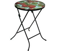 Smart Garden Strawberry Flower Glass Garden Side Table Folding Indoor Outdoor