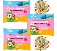 Strawberry, Fruit Salad & Blue Raspberry Fruit Chews 4 Pack - Assorted Soft Chewy Sweets, Mixed Fruit Flavoured Candy, Vegetarian Friendly Confectionery - chw (13 x pack)