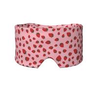 Strawberry Fruits Pattern, Full Eye Covers Light Blocking Eye Mask Sleep Eye and Ear Muffs