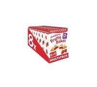 Strawberry Fruity Bakes - Delicious Snacks for Kids with Real Fruit Centre - Suitable for 18+ Months - 8 Packs of 6 (48 Total)