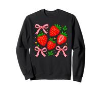 Strawberry Gingham Cottagecore Coquette Aesthetic Sweatshirt