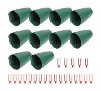 Strawberry growing kit containing 10 propagation cups and 20 forks to support fast strawberry root growth and efficient transplanting in pots (Small)