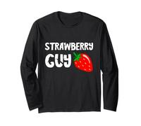 Strawberry Guy Sweet Strawberries Lover Health Summer Fruits Long Sleeve T-Shirt