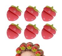 Strawberry Hair Curlers, Soft Comfortable No Heat Convenient | Hairstyling Strawberry Curling Rollers - for Women Mom Wife Daughter Girlfriend Girls