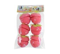 Strawberry Hair Rollers - Sponge, 2.36in, Overnight Curlers, effortless Styling | Soft Comfort Heatless Hair Rollers, Sleep Hairs Curlers for Women, Girls, Mothers