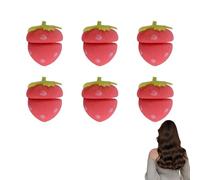 Strawberry Hair Rollers, Strawberry Heatless Curlers, Magic Strawberrys Sponge Hairs Rollers, Sponge Hair Rollers Strawberry Shape for Women, Easy and Comfortable Hairstyling While Sleeping