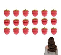 Strawberry Hair Rollers, Strawberry Heatless Curlers, Magic Strawberrys Sponge Hairs Rollers, Sponge Hair Rollers Strawberry Shape for Women, Easy and Comfortable Hairstyling While Sleeping