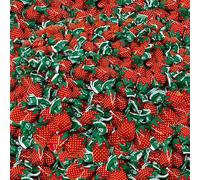 Strawberry Hard Candies Filled with Real Pulp - 1lb - Strawberry Flavoured Sweets Filled with Real Strawberry Meat - American Vintage Candy Snack Assortment - Individually Wrapped, 16oz