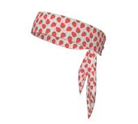 Strawberry, Head Tie, Sports Headband Tie Back, Multi Sweatband for Men Women