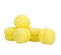 Strawberry Heatless Curlers, Heatless Curlers, Silk Hair Curlers, Strawberry Foam Curlers, Natural Wave Curls For All Hair Types, Comfortable Sleep Curls (Pack Of 12),Yellow