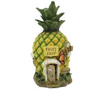Strawberry House,Solar LED Light Up Strawberry Fairy House,Solar Garden Ornaments Outdoor,Waterproof Resin Dwelling Ornament Cottage Figurines for Yard Lawn Garden Decorations & Gift 18cm (Pineapple)