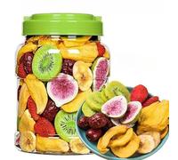 Strawberry, jackfruit, fig, and banana dried fruit snacks, with a perfect balance of sweet and sour, classic Chinese flavor, a delicious and relaxing treat. (3cans)