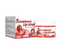 Strawberry Lip Scrub, Exfoliating Lip Scrub, Exfoliator Moisturizer Lip Balm for Dry Chapped Peeling Cracked Lips, Fine Lines & Wrinkle, 30g (1Pcs, 30g)