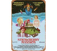 Strawberry Mansion Movie Funny Art Metal Tin Sign 8x12 inch Wall Decor Gifts for Home,Street,Bars,Restaurants,Cafes,Store