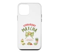 Strawberry Matcha Green Tea Lover Matcha Tea Latte Barista Case for iPhone 12 mini