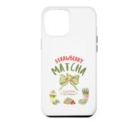 Strawberry Matcha Green Tea Lover Matcha Tea Latte Barista Case for iPhone 12 Pro Max
